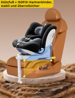 AP03 KL005 Child Seat Baby Car Seat 360° Rotatable ISOFIX ECE,0-12 years /9-36 kg/5-point belt/40-150cm