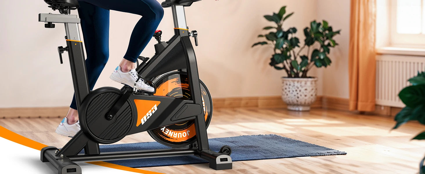 Fysiq Os3 Magnetic Exercise Bike – Quiet Indoor Fitness Bike with Lcd Display, Bluetooth & Adjustable Resistance