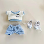 Mini Plush Doll'S Clothes Outfit Accessories For Korea Kpop Exo Labubu V1 V2 Idol Dolls Goose Dinosaur Macaron Clothing Gift