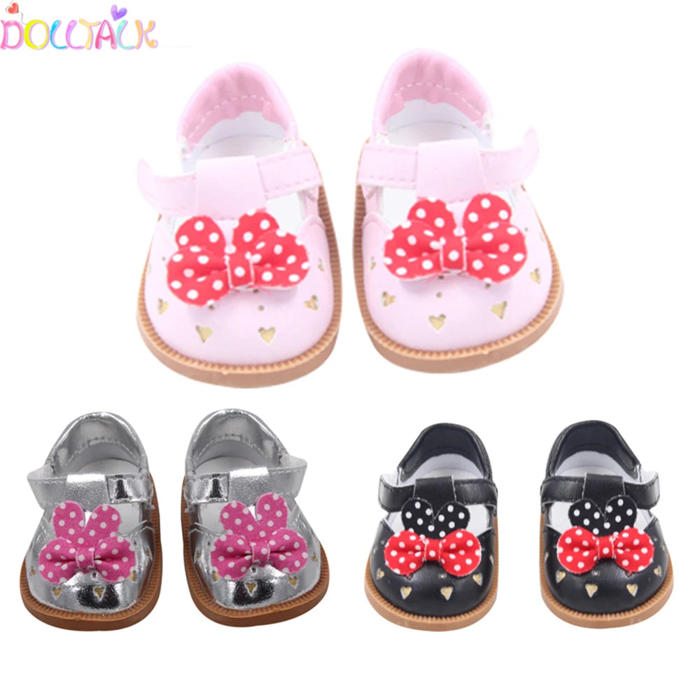 7 Cm Doll Shoes Clothes Handmade Boots For American 18 Inch Girl&43Cm Baby New Born,OG Doll Accessories Shoes Gift Festival Toy