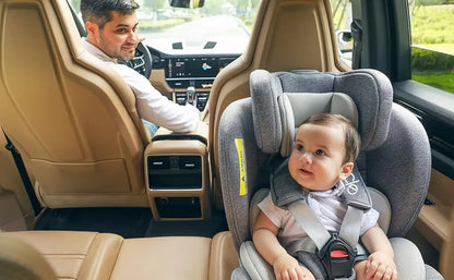 Reecle Baby Child Car Seat with ISOFIX, 360 swivel, from Newborn to 12 Years Old, 40-150cm, ECE R129