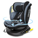 Reecle 360 Child Baby Car Seat with ISOFIX, 40-150cm (Group 0+ 1/2/3, 0-36 kg), Approx. 0-12 Years