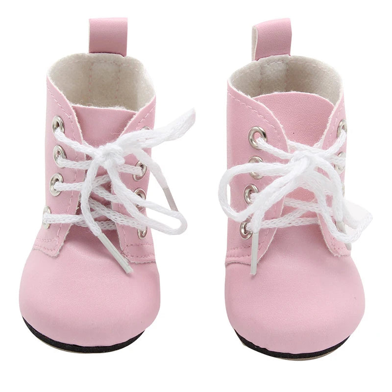 7 Cm Doll Shoes Clothes Handmade Boots For American 18 Inch Girl&43Cm Baby New Born,OG Doll Accessories Shoes Gift Festival Toy