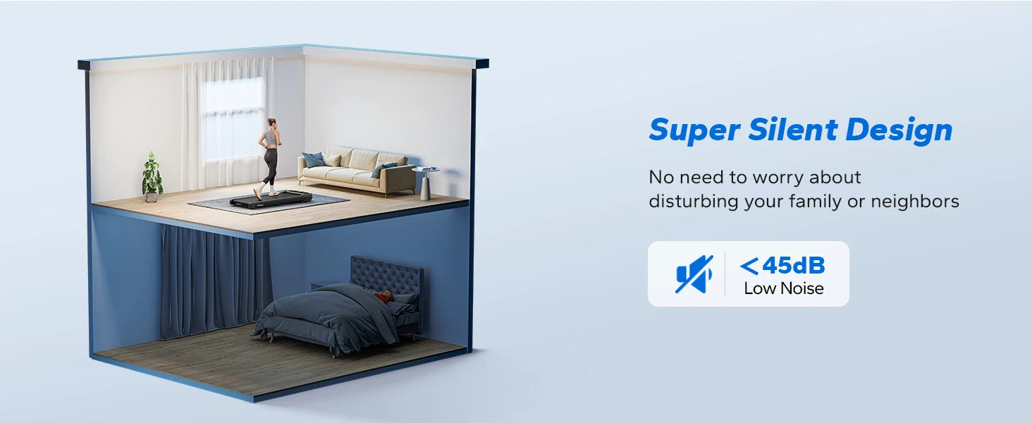 MERACH Walking Pad Treadmill Under Desk 3in1 Home Gym Capacity 2.75HP Portable Magnetic Remote Control LED Display Non-Assembly