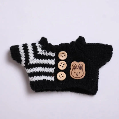 Mini Plush Doll'S Clothes Outfit Accessories For Korea Kpop Exo Labubu V1 V2 Idol Dolls Goose Dinosaur Macaron Clothing Gift