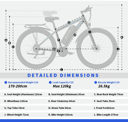 VTT électrique DUOTTS C29