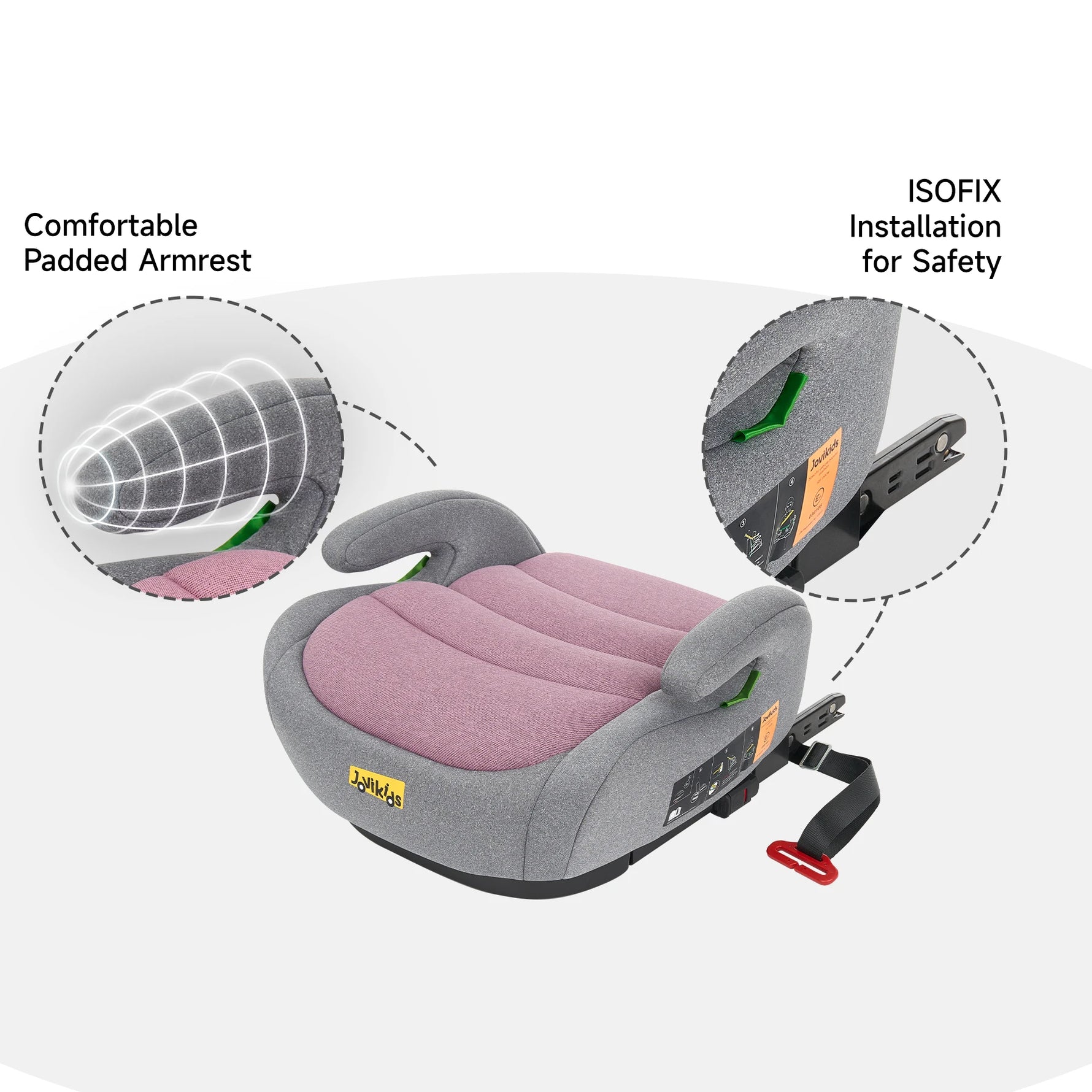 Jovikids OHHO Portable Baby Car Seat Booster 125-150cm