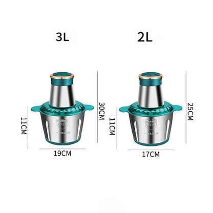 2L/5L Electric Meat Grinder Food Processor Chopper Stainless Steel Kitchen light Machine Chopper Slicer Machine Home Grinder