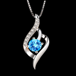 Celestial Blue Crystal necklace. - All you can buy!