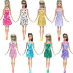 32 Item/Set Ba Doll Bie 11.5 inch Doll Accessories=10 Mix Dress+ 4 Glasses+ 6 Necklaces+2 Handbag+ 10 Shoes Clothes 11.8'' Doll
