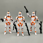 Lot of 3 Star Wars Elite Force 501st 442nd Shadow Utapau Gree Shock Battalion Trooper 3.75" Loose Action Figure Collection