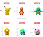 original Pokemon Figures Pikachu Charmander Psyduck Jigglypuff Bulbasaur Squirtle PVC Toys Model