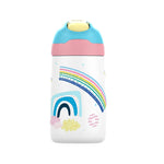 FJbottle water bottle for children ,Vacuum Flacks for girls, thermos Bottle With Healthy Straw And BPA Free,350ML