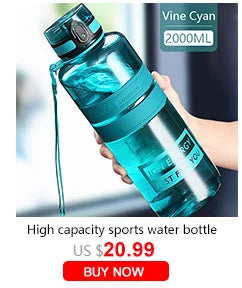 UZ Sports Water Bottle BPA Free Portable Leakproof Shaker Bottle Tritan Plastic Drinkware 500/1000ML Jug for Camping Gym School
