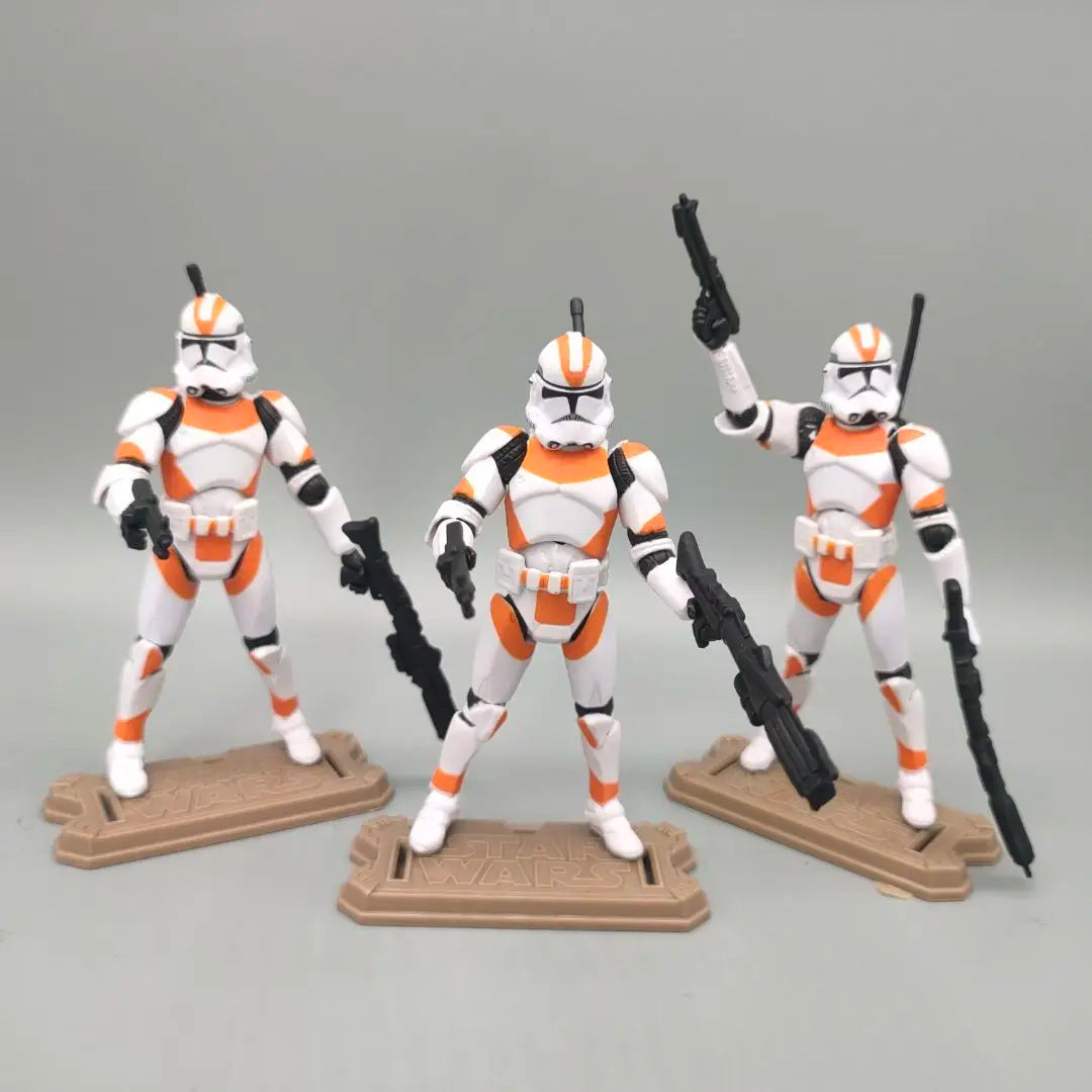 Lot of 3 Star Wars Elite Force 501st 442nd Shadow Utapau Gree Shock Battalion Trooper 3.75