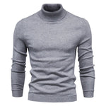 New Quality Winter Mens Sweaters Casual Turtleneck Thick Pullovers Solid Color Warm Slim Fit Turtleneck Sweaters Pullover Men
