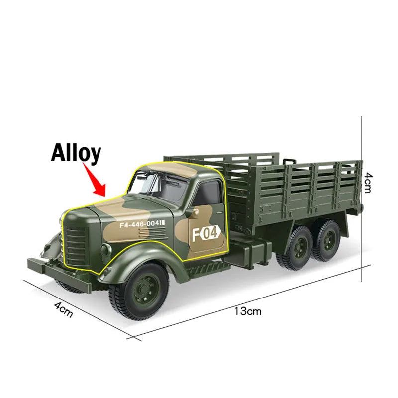 Alloy Metal Car Clockwork Simulation Military Armed Tank Armored Vehicle Car Truck Children's Toy Model Helicopter