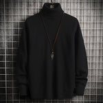 Turtleneck Sweaters Men Solid Pullovers Winter Knitted Sweater Turtleneck Pullovers Black Gery Winter Warm Sweater Men Clothing