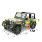 Alloy Metal Car Clockwork Simulation Military Armed Tank Armored Vehicle Car Truck Children's Toy Model Helicopter