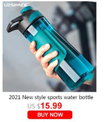 UZ Sports Water Bottle BPA Free Portable Leakproof Shaker Bottle Tritan Plastic Drinkware 500/1000ML Jug for Camping Gym School