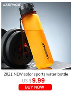 UZ Sports Water Bottle BPA Free Portable Leakproof Shaker Bottle Tritan Plastic Drinkware 500/1000ML Jug for Camping Gym School