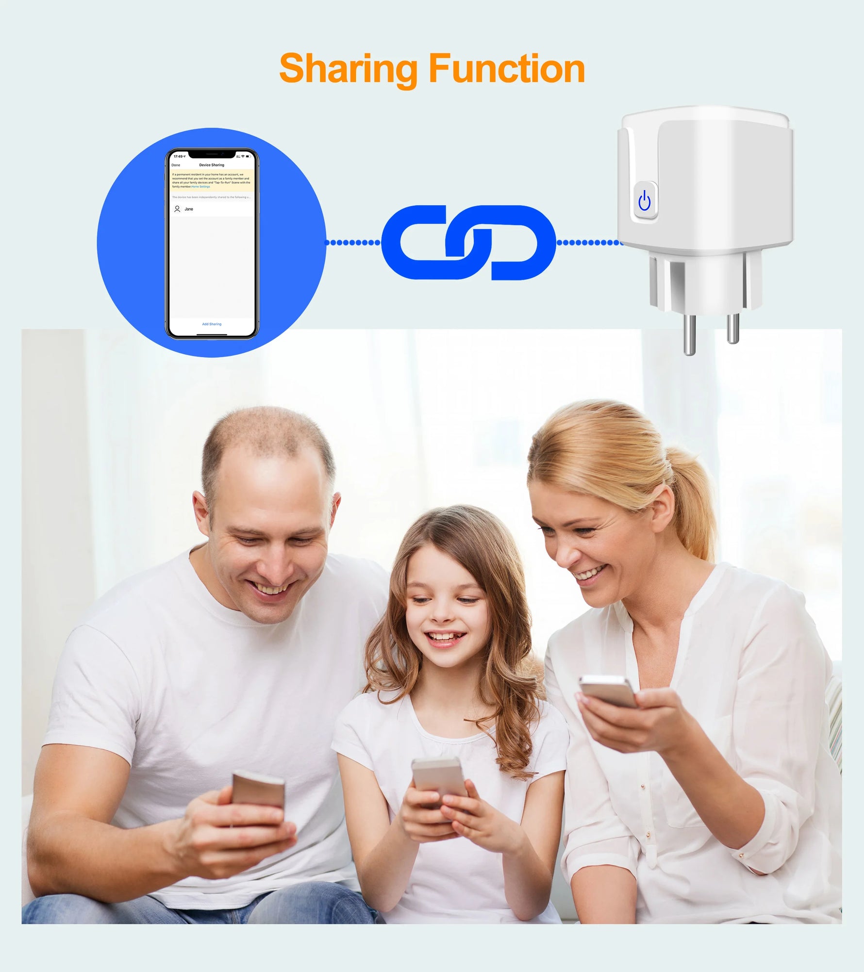 GIRIER Tuya Smart Wifi Plug 20A Remote Control Smart Socket Outlet EU Power Monitor Timer Function Works with Alexa Google Home