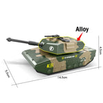 Alloy Metal Car Clockwork Simulation Military Armed Tank Armored Vehicle Car Truck Children's Toy Model Helicopter