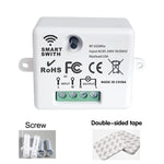 Wireless Smart Switch Light 433Mhz RF 86 Wall Panel Switch with Remote Control Mini Relay Receiver 220V Home Led Light Lamp Fan