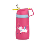 FJbottle water bottle for children ,Vacuum Flacks for girls, thermos Bottle With Healthy Straw And BPA Free,350ML