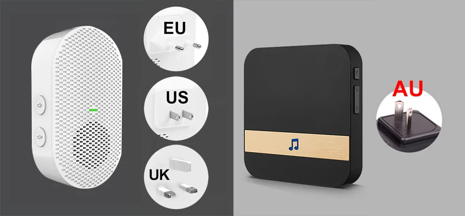 Video Doorbell Camera HD WiFi Doorbell Wireless Operated Motion Detector Audio & Speaker Night Vision for iOS&Android