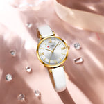 NEW CURREN Watches Women's Quartz Leather Wrsitwatches Fashionable Classic Clock with box