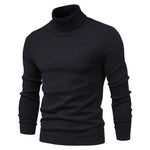New Quality Winter Mens Sweaters Casual Turtleneck Thick Pullovers Solid Color Warm Slim Fit Turtleneck Sweaters Pullover Men