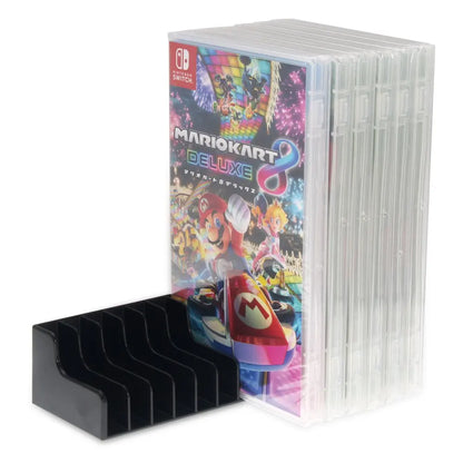 Switch Accessories 1 Set/ 2pcs CD Disks Game Cases 24 Cartridge Box Storage Stand Holder With Non-slip Pads For Nintendo Switch