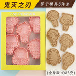 New 6pcs/Set Pokemon Figures Cookie Cutters Cartoon DIY Bakery Mold Biscuit Press Stamp Embosser Sugar Pasty Cake Mould Toys