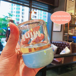150ML Small Glass Water Bottles Portable Cute Mini Heat Resistant Water Cup For Kids Student Drinking Bottle With Hand Rope Cups