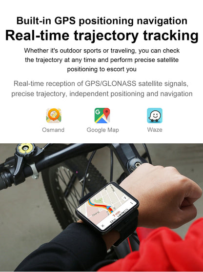 2025New 4G Sports SmartWatch S999 2.88 Inch Quad Core Android 9.0 OS Smartwatch 2300 MAh 13MP Camera 4GB/64GB Heart Rate Monitor