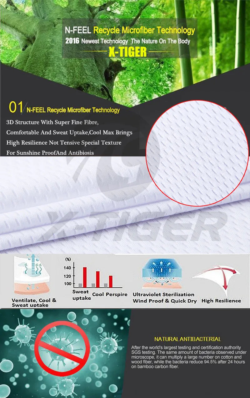 X-Tiger Pro Cycling Jersey Set Summer Cycling Wear Mountain Bike Clothes Bicycle Clothing MTB Bike Cycling Clothing Cycling Suit