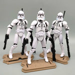 Lot of 3 Star Wars Elite Force 501st 442nd Shadow Utapau Gree Shock Battalion Trooper 3.75" Loose Action Figure Collection