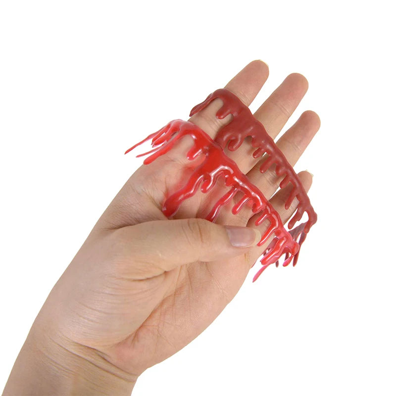 Halloween Decoration Bloody Necklace Horror Dripping Blood Collar Necklace Fake Blood Vampire Clown Costume Necklace Accessories