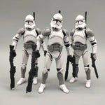 Lot of 3 Star Wars Elite Force 501st 442nd Shadow Utapau Gree Shock Battalion Trooper 3.75" Loose Action Figure Collection