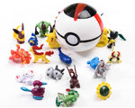 High quality Multicolor 7CM Pet Elf Ball Pokemones Pokeballs with 2-3cm figures Toys Can Dream Bedroom furnishings For Kids