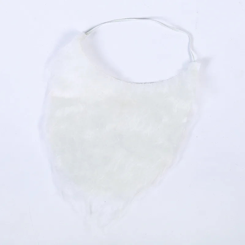 Red Classic Non-woven Santa Claus Costume Christmas Performance Cosplay Show Holiday Adult Boys Girls Decorative Clothes Unisex