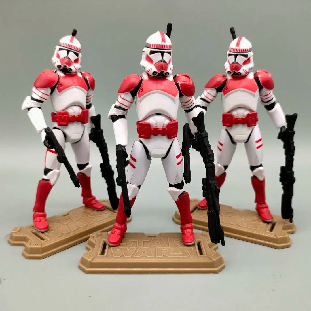 Lot of 3 Star Wars Elite Force 501st 442nd Shadow Utapau Gree Shock Battalion Trooper 3.75