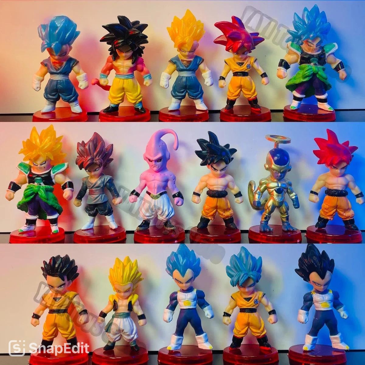 Dragon Ball Z Super Saiyan action figure set