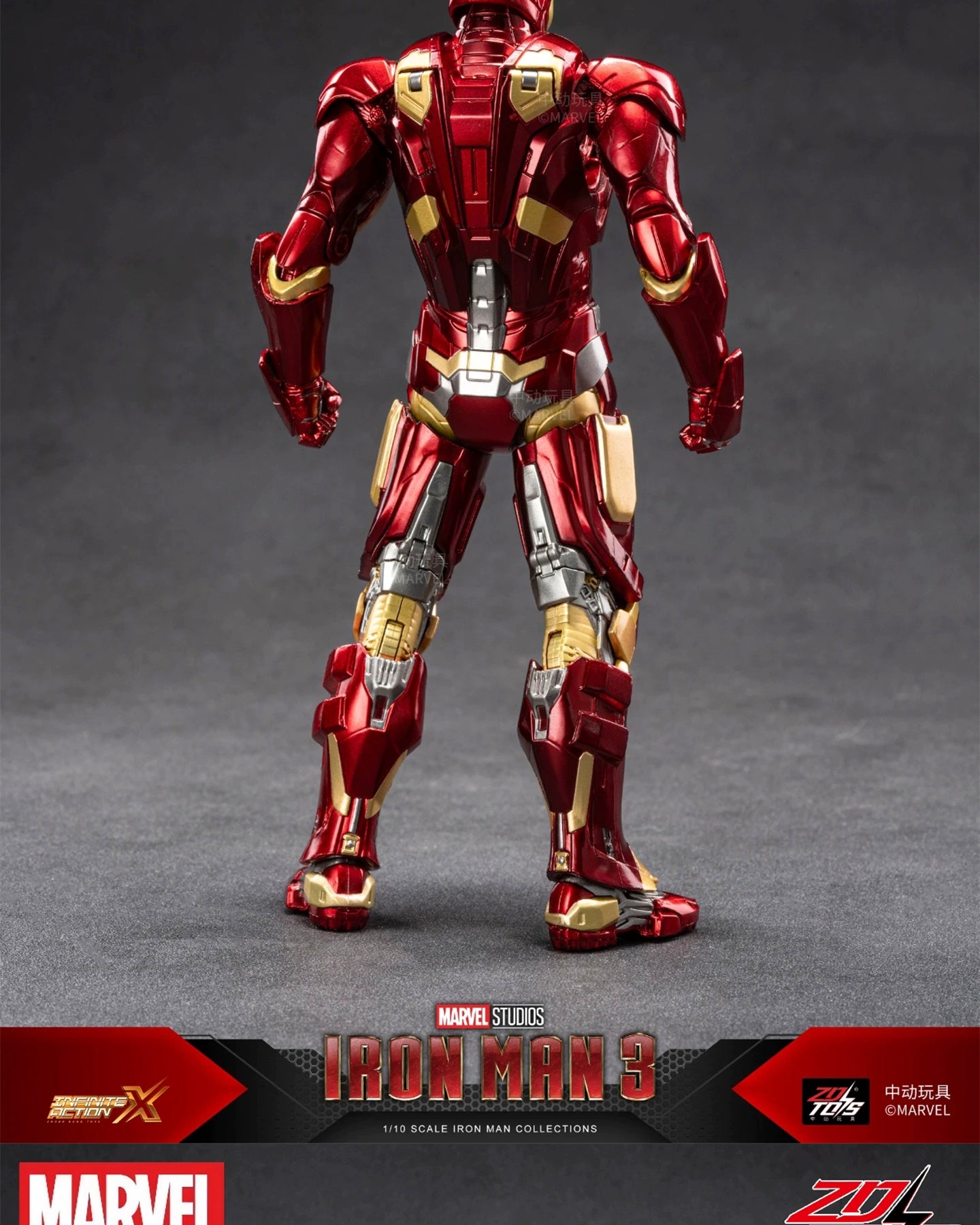 Original ZD Marvel Toys 1:10 Iron Man Mark9 Mark IX action figure War armor Collect models