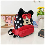 Disney New Backpack 2025 Minnie Schoolbag For Kids Cartoon Kindergarten Schoolbag Kawaii Pink Backpack As a Gift For Children