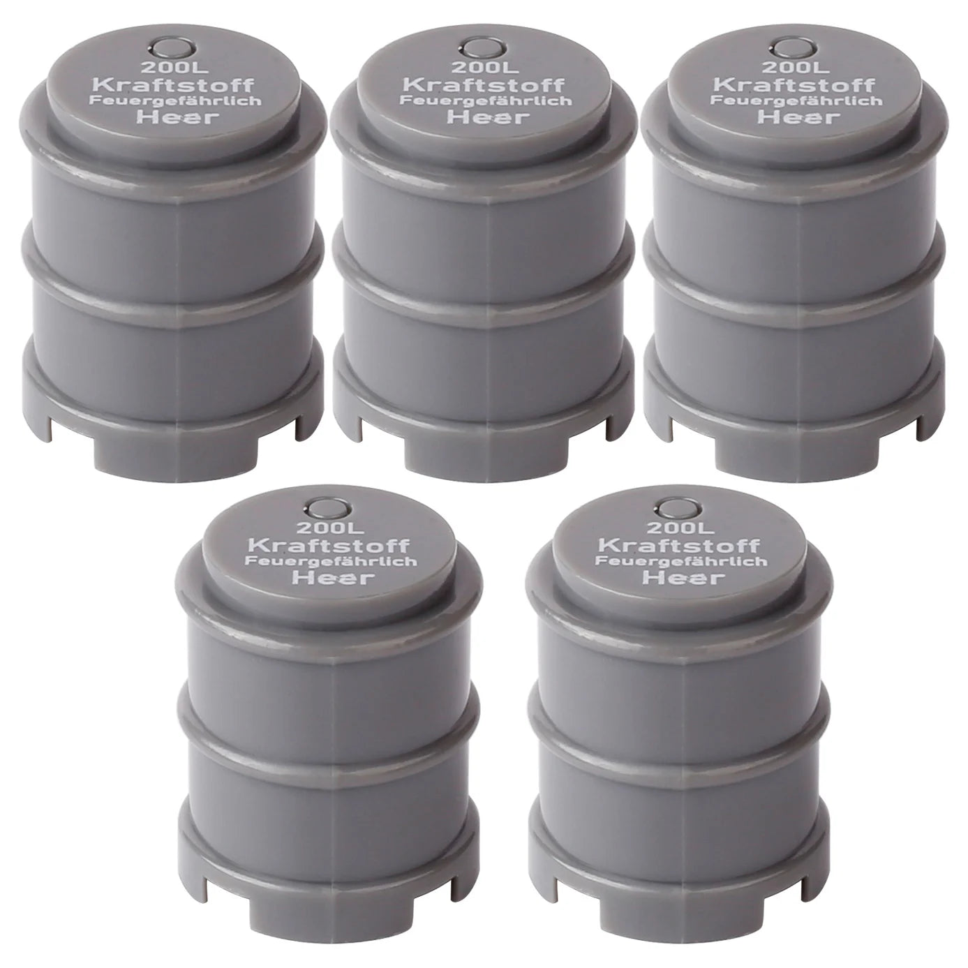 MOC WW2 Military Oil Drum Fuel Tank Printed Building Blocks Weapons Soldiers Accessories War Scene Accessories Bricks Toys Boys