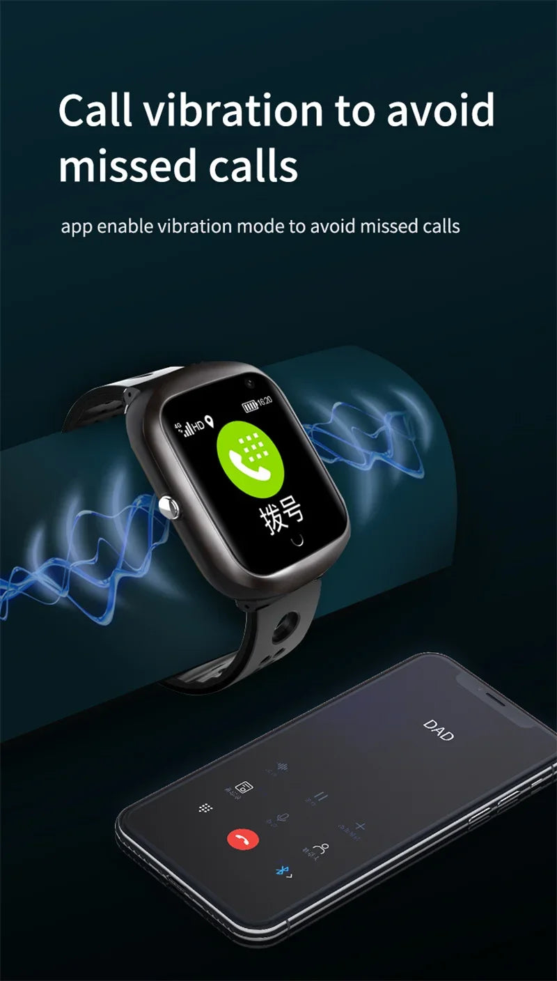 4G Elderly Smart Watch GPS Tracker Video Call SOS Heart Rate Monitoring IOS Android GPS+WIFI+LBS Positioning Smart Clock FA66S