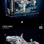 MOC-57273 Nebula Medical Corvette Frigate Building Blocks Movie Series Warship Kit Model Bricks Kid Toys Childrens Birthday Gift