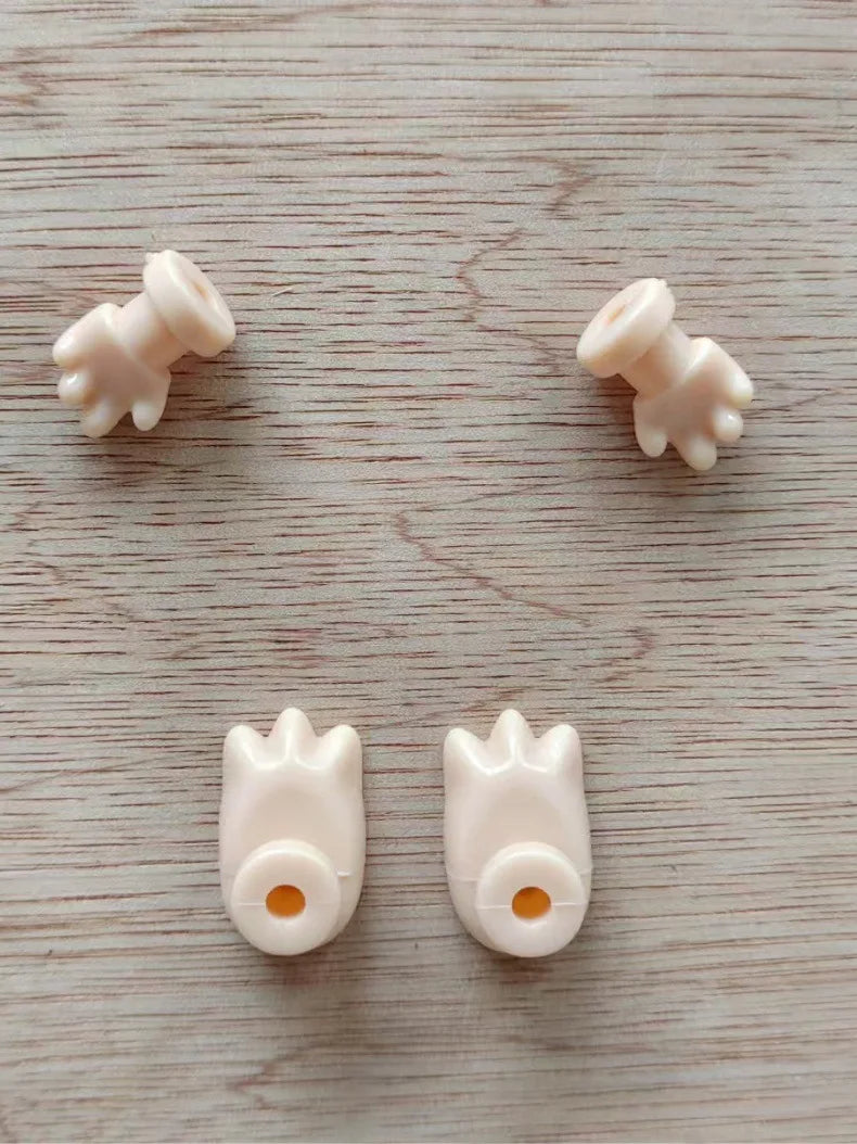 Labubu Doll Parts DIY Kit PVC Face Changing Accessories Hands Feet Replacement Supplies for DIY Doll Makers Collectors